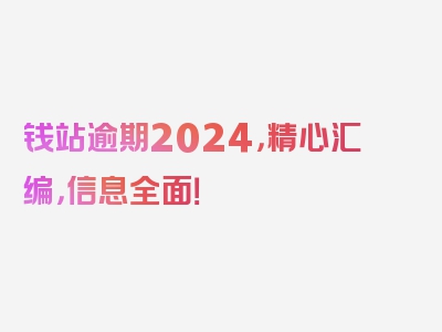 钱站逾期2024，精心汇编，信息全面！