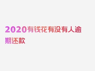 2020有钱花有没有人逾期还款