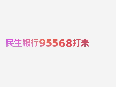 民生银行95568打来 协商如何应对，剖析深入问题的核心！