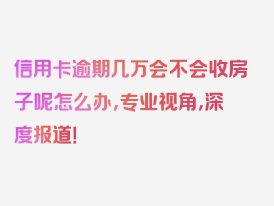 信用卡逾期几万会不会收房子呢怎么办，专业视角，深度报道！