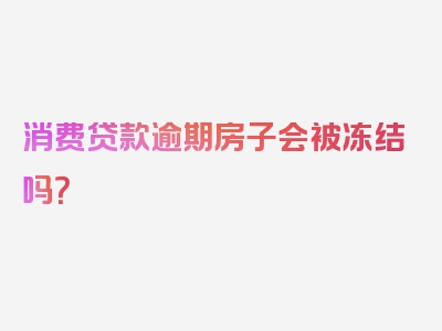 消费贷款逾期房子会被冻结吗？